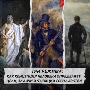 Три режима: как концепция человека определяет цель, задачи и функции государства.