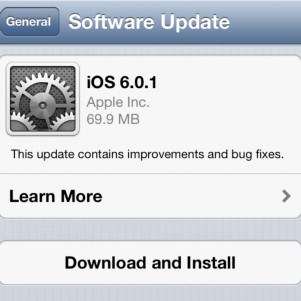 Apple выпустила iOS 6.0.1, но задержала iTunes 11